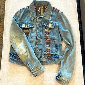 Free People Tapestry Denim Jacket